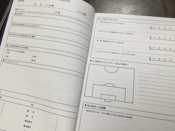 ジュニアサッカー 小4の息子が放置してたサッカーノートを自主的に書き始めた理由 イログラフ