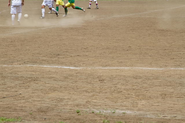 ジュニアサッカー試合観戦